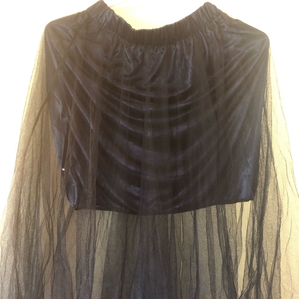 Tulle navy skirt